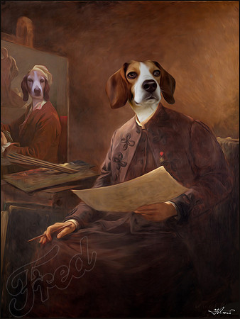PRISILLIA PAINTS ELVIS (2 image composite)